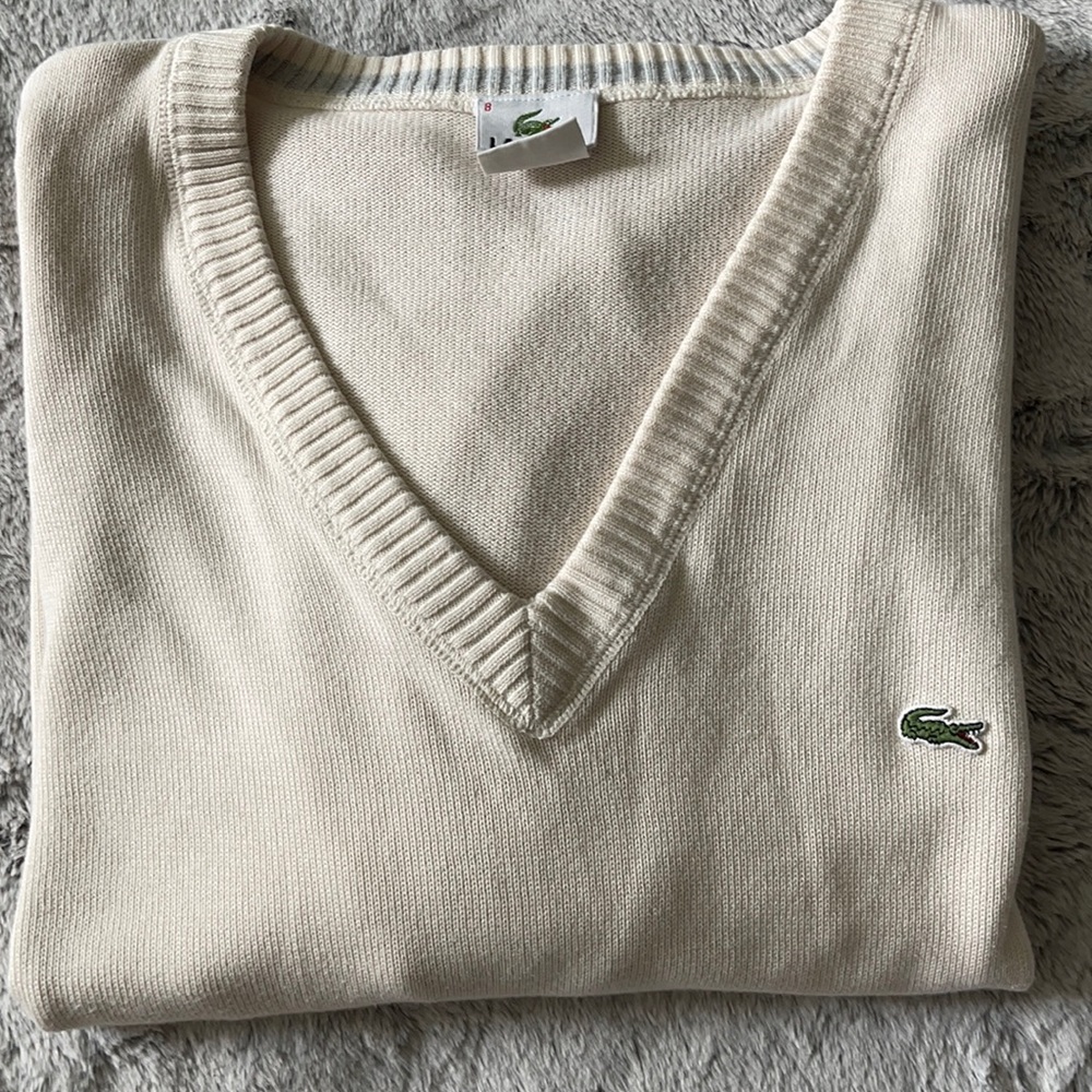 Men’s Lacoste V Neck Sweater